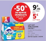 Lait UHT demi-écrémé - Lactel en promo chez Super U Montpellier à 5,00 €