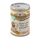 LandFleisch Classic Junior Huhn, Ente und Kartoffeln mit Gartengemüse 400 g bei Zookauf im Leverkusen Prospekt für 1,19 €