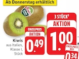 Green Kiwis bei EDEKA im Korb Prospekt für 0,34 €