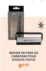 Brosse en fibre de carbone pour disques vinyle - Fnac Brosse en fibre de carbone pour disques vinyle à 9,99 € dans le catalogue Fnac