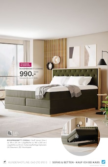 Boxspringbett im Kabs Prospekt "HAPPY NEW YEAR" mit 50 Seiten (Essen)