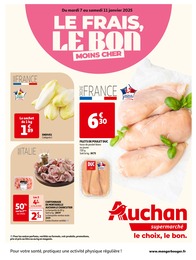 Prospectus Supermarchés Auchan Supermarché en cours, LE FRAIS, LE BON MOINS CHER, 8 pages, 07/01/2025 - 11/01/2025 Catalogue Supermarchés Auchan Supermarché en cours à Porto-Vecchio et alentours, LE FRAIS, LE BON MOINS CHER, 8 pages, 07/01/2025 - 11/01/2025