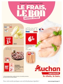 Prospectus Auchan Supermarché en cours, "LE FRAIS, LE BON MOINS CHER", page 1 sur 8