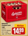 Premium Czech Lager im Angebot bei REWE in Münsingen Premium Czech Lager Angebote von Budweiser bei REWE Münsingen für 14,99 €