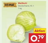 Weißkohl im Netto Marken-Discount Prospekt Weißkohl von Heimat im aktuellen Netto Marken-Discount Prospekt für 0,79 €