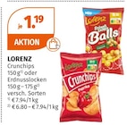 Crunchips oder Erdnusslocken bei Müller im Aschaffenburg Prospekt für 1,19 €