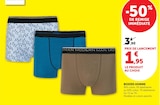 Boxers homme - Super U à Montpellier Boxers homme en promo chez Super U Montpellier à 1,95 €