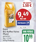 Bio-Kaffee Faires Pfund von Gepa im aktuellen EDEKA Prospekt