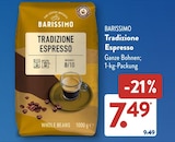 Kaffeepulver im ALDI SÜD Prospekt Tradizione Espresso von Barissimo im aktuellen ALDI SÜD Prospekt für 7,49 €