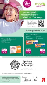 Aktueller mea - meine apotheke Prospekt "Unsere Juli-Angebote" für Sankt Blasien Aktueller mea - meine apotheke Prospekt für Sankt Blasien mit Seiten