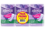Protections pour fuites urinaires "Pack Promo" - ALWAYS DISCREET en promo chez Carrefour Protections pour fuites urinaires "Pack Promo" - ALWAYS DISCREET dans le catalogue Carrefour