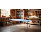 Table pliante multi-usage - Carrefour à Villeurbanne Table pliante multi-usage en promo chez Carrefour Villeurbanne à 24,99 €
