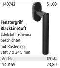 Aktuelles Fenstergriff BlackLineSoft Angebot bei Holz Possling in Potsdam ab 23,80 €