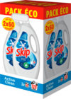 LESSIVE LIQUIDE ACTIVE CLEAN  SKIP - SKIP en promo chez Auchan Hypermarché Issy-les-Moulineaux à 20,94 €