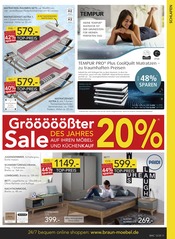 Aktueller BRAUN Möbel-Center Prospekt mit Matratze, "Gröööößter Sale des Jahres", Seite 11
