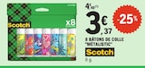 8 bâtons de colle "Métalistic" - SCOTCH - E.Leclerc 8 bâtons de colle "Métalistic" - SCOTCH à 3,37 € dans le catalogue E.Leclerc