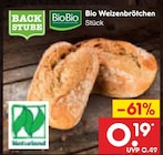 Aktuelles Bio Weizenbrötchen Angebot bei Netto Marken-Discount in Kassel ab 0,19 €