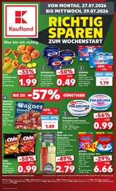 Kaufland Supermarkt Prospekt der aktuellen Woche mit 75 Seiten, gültig von 27.07.2026 bis 29.07.2026, in Waging und Umgebung Aktueller Kaufland Supermarkt Prospekt in Waging und Umgebung, "Hier bin ich richtig" mit 75 Seiten, 27.07.2026 - 29.07.2026