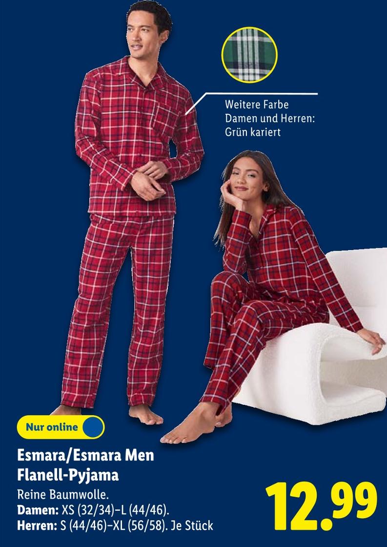 Flanell-Pyjama Damen