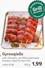 Gyrosspieße im Angebot bei EDEKA in Ingolstadt Gyrosspieße Angebote von vinzenzmurr bei EDEKA Ingolstadt für 1,99 €
