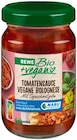 Tomatensauce Vegane Bolognese von REWE Bio + vegan im aktuellen REWE Prospekt