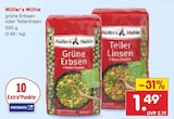 grüne Erbsen oder Tellerlinsen bei Netto Marken-Discount im Bad Lauchstädt Prospekt für 1,49 €