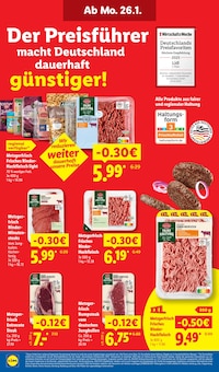 Hackfleisch im aktuellen Lidl Prospekt (Fürth) Hackfleisch im Lidl Prospekt "LIDL LOHNT SICH" mit 65 Seiten (Fürth)