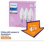 LED-Lampen in Kerzenform bei Action im Ahaus Prospekt für 4,29 €