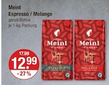 Espresso / Melange von Meinl im aktuellen V-Markt Prospekt für 12,99 €