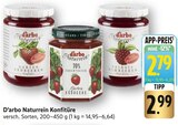 Naturrein Konfitüre Garten Erdbeeren Angebote von D'arbo bei EDEKA Rottenburg für 2,79 €