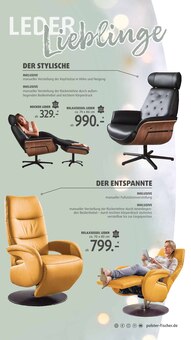 Relaxsessel im Polstermöbel Fischer Prospekt "Spektakuläre Neueröffnung" mit 55 Seiten (Erlangen)