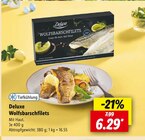 Wolfsbarschfilets im Lidl Prospekt Wolfsbarschfilets von Deluxe im aktuellen Lidl Prospekt für 6,29 €