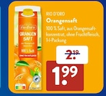 Orangensaft von Rio D'Oro für 1,99 € bei ALDI SÜD im Angebot Orangensaft von Rio D'Oro im aktuellen ALDI SÜD Prospekt