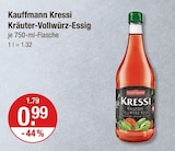 Kressi Kräuter-Vollwürz-Essig von Kauffmann im aktuellen V-Markt Prospekt für 0,99 €