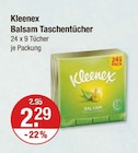 Balsam Taschentücher von Kleenex im aktuellen V-Markt Prospekt für 2,29 €