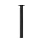 Pied de table Hauteur reglable carre, acier noir Enduit de resine epoxy H. max 110 x l. 10 cm - Leroy Merlin en promo chez LEROY MERLIN Brive-la-Gaillarde à 19,90 €