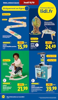 Promotion Jouet Bébé dans le prospectus Lidl, valable du 15/10/2026 au 21/10/2026 Promo Jouet Bébé dans le catalogue Lidl du moment à la page 30