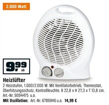 Heizlüfter bei OBI in Böblingen Heizlüfter im Angebot bei OBI Böblingen für 9,99 €