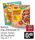Aktuelles Fix-Produkte Spaghetti Bolognese Angebot bei E center in Düsseldorf ab 0,49 €