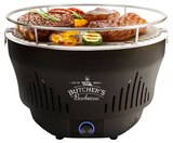 Holzkohle-Tischgrill mit Aktivbelüftung Angebote von Butcher's Barbecue bei REWE Köln für 49,99 €