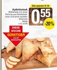 Apfeldreieck Angebote bei WEZ Minden für 0,55 €