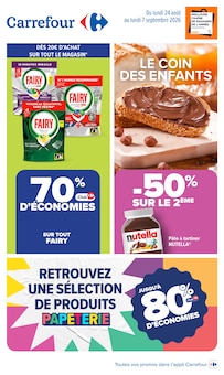 Catalogue Carrefour à Aire-sur-la-Lys cette semaine, valable du 24/08/2026 au 07/09/2026 Prospectus Carrefour à Aire-sur-la-Lys, "Carrefour", 86 pages de promos valables du 24/08/2026 au 07/09/2026