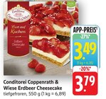 Erdbeer Cheesecake Angebote von Conditorei Coppenrath & Wiese bei E center Bruchsal für 3,49 €