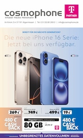 Aktueller cosmophone Prospekt mit Apple, "BEREIT FÜR DIE NÄCHSTE GENERATION? Die neue iPhone 16 Serie: Jetzt bei uns verfügbar.", Seite 1