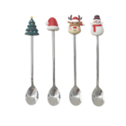 Lot de 4 cuillères fantaisie argent - Supeco Lot de 4 cuillères fantaisie argent à 3,99 € dans le catalogue Supeco