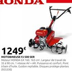 Motobineuse FJ 500 SER - Honda en promo chez Rural Master Toulouse à 1 249,00 €