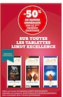 Promo -50% de remise immédiate sur le 2ème produit identique sur toutes les tablettes LINDT EXCELLENCE à  dans le catalogue U Express à Maisons-Alfort