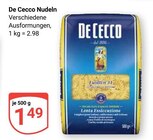 Nudeln Angebote von De Cecco bei GLOBUS Gießen für 1,49 €