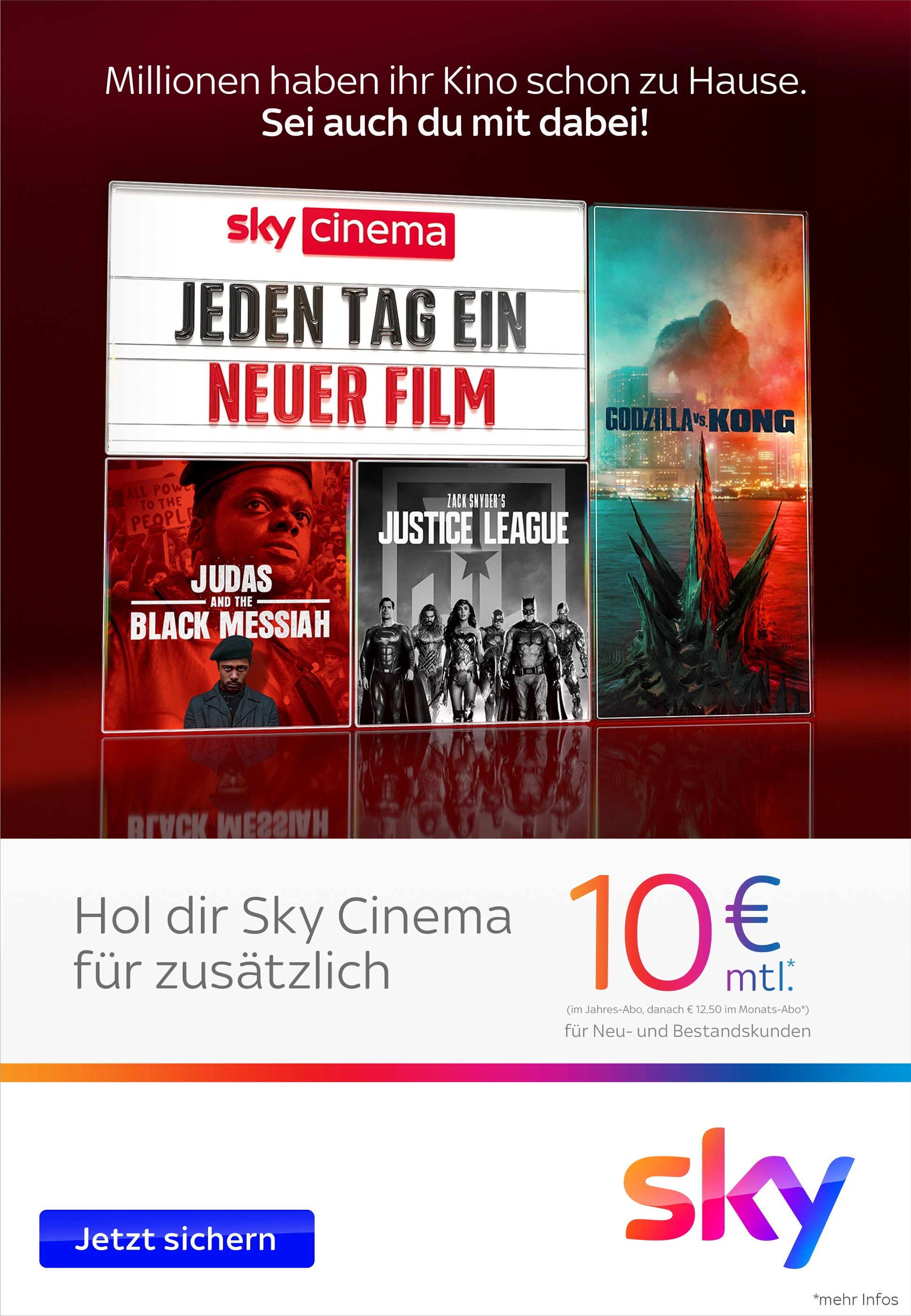 Sky Prospekt für Merxleben mit 3 Seiten Sky Prospekt für Merxleben: "Jeden Tag ein neuer Film", 3 Seiten, 20.09.2021 - 30.09.2021