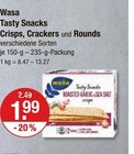 Tasty Snacks Crisps, Crackers und Rounds von Wasa im aktuellen V-Markt Prospekt für 1,99 €